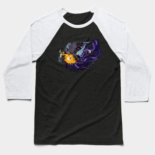 Raven Sky Folklore Baseball T-Shirt